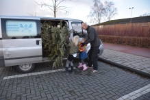 Kerstbomen versnipperen