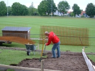 Start bouw tribune BAS