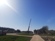 De nieuwe brug bij Walibi (2) 