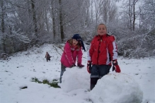 Sneeuwpret in Biddinghuizen