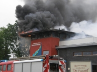 Brand bij Fazant