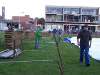 Oktoberfeesten: Opbouw feesttent