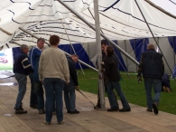 Oktoberfeesten: Opbouw feesttent