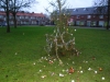 Kerstboom slachtoffer van de storm