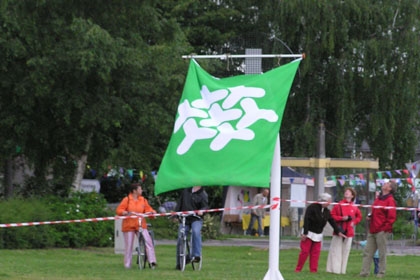 Basketbalpaal voor Biddinghuizer buurt