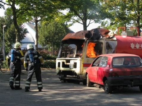 Veel bekijks bij demo brandweer