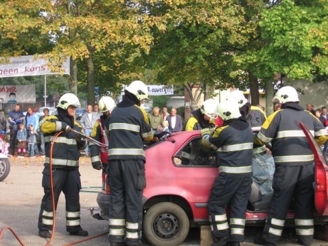 Rampoefening op het Plein