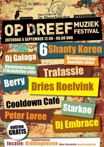 Programma Op Dreef muziek-festival