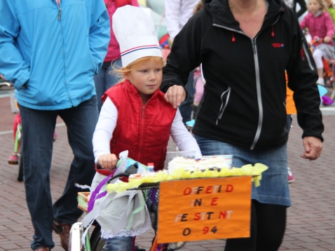 Fietsers houden het droog