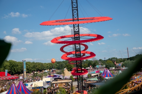 Tijdelijk gebied met luchtvaartbeperkingen ingesteld voor Lowlands