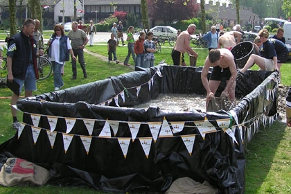 Zeskamp op koninginnedag