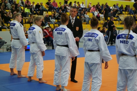 Sacha Buwalda 3e bij NK Teams judo in Almelo