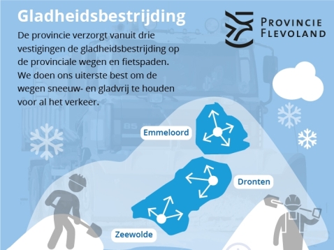 Strooiroutes gemeenten en provincie samengevoegd in digitale kaart