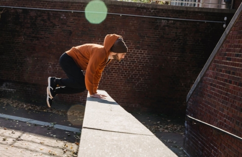 Donderdagavond freerunning bij BAS Gymnastiek