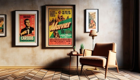 De comeback van vintage filmposters in interieurontwerp