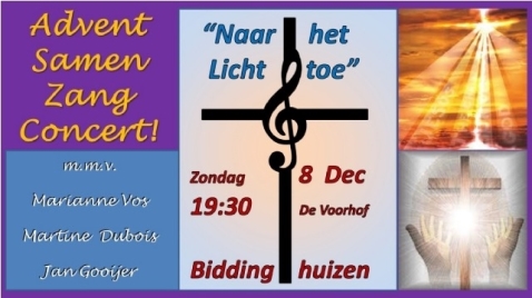 Advent samenzangconcert in De Voorhof