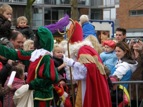 Sinterklaas op het plein