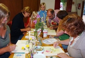 Workshop aquarelschilderen in Informatiecentrum